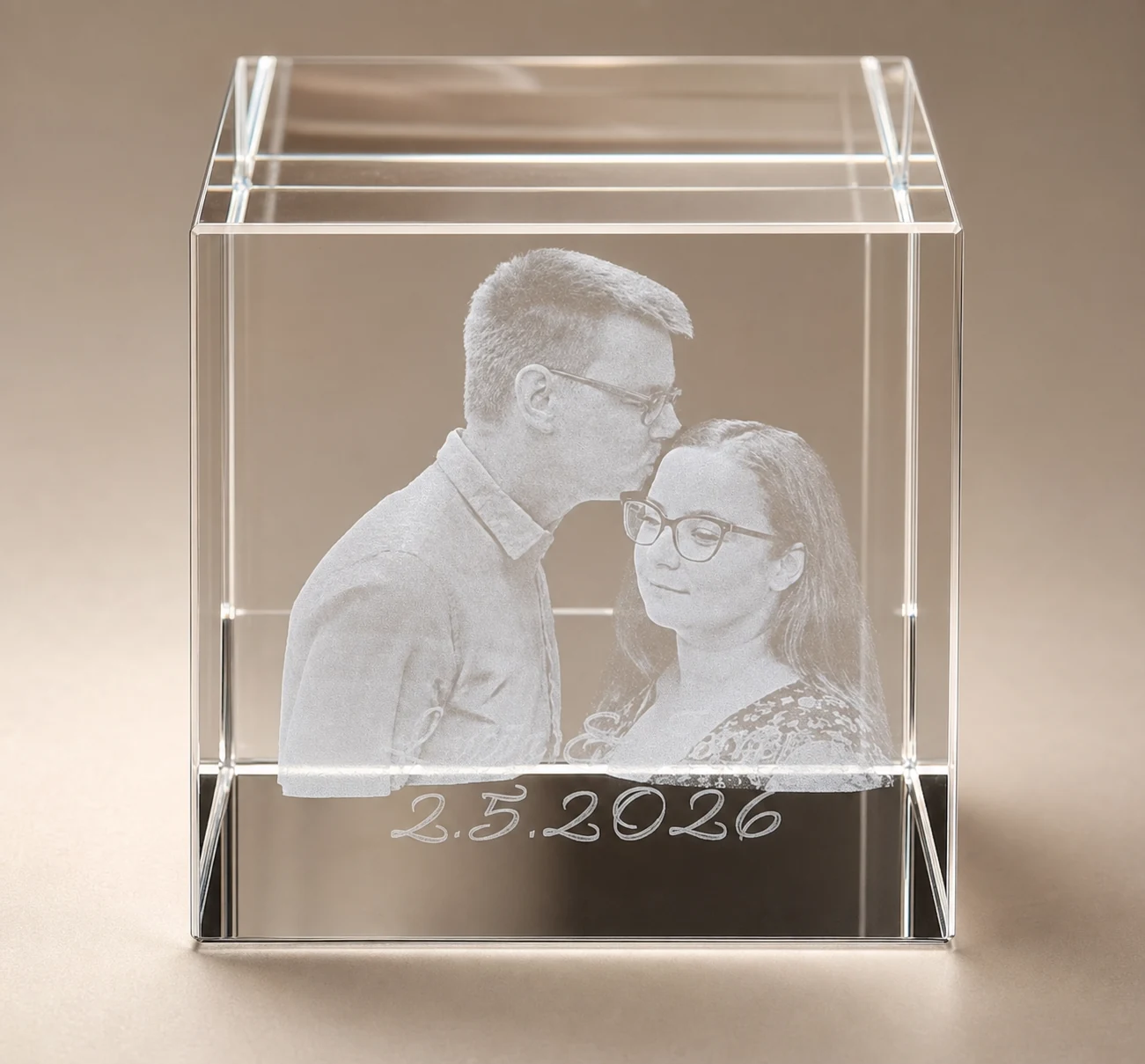 Poročni 3D kristal – pogled 1