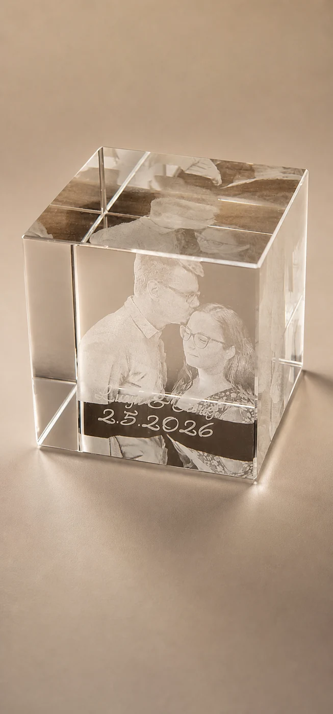 Poročni 3D kristal – pogled 3