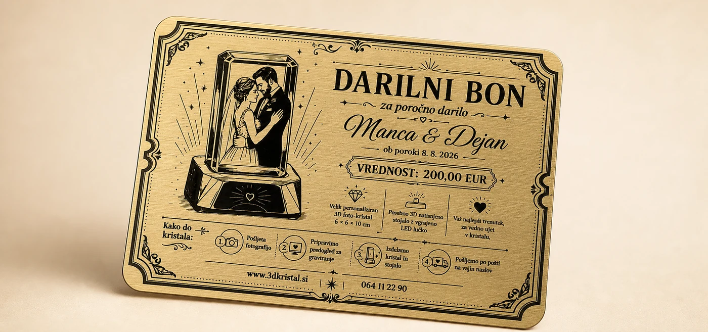 Zlati poročni darilni bon – pogled 1