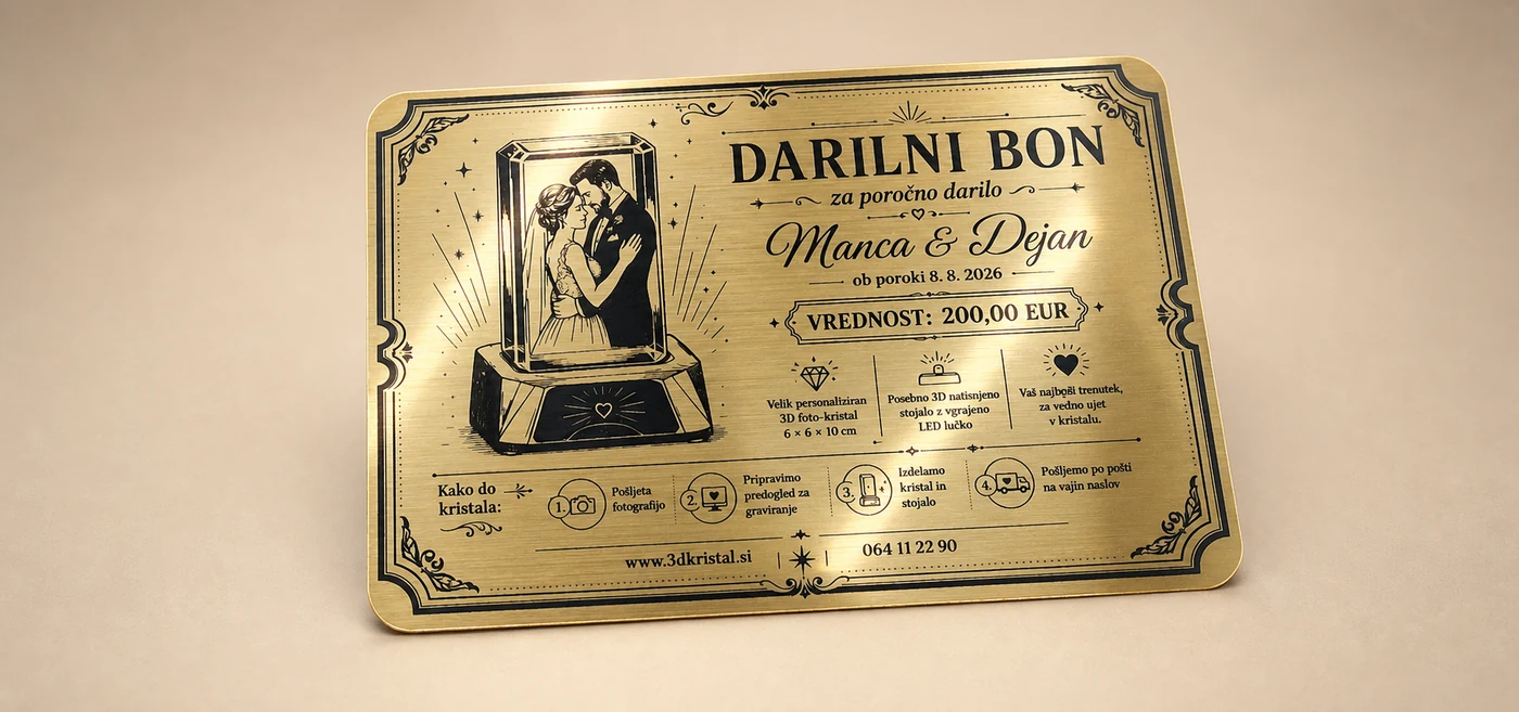 Zlati poročni darilni bon – pogled 2