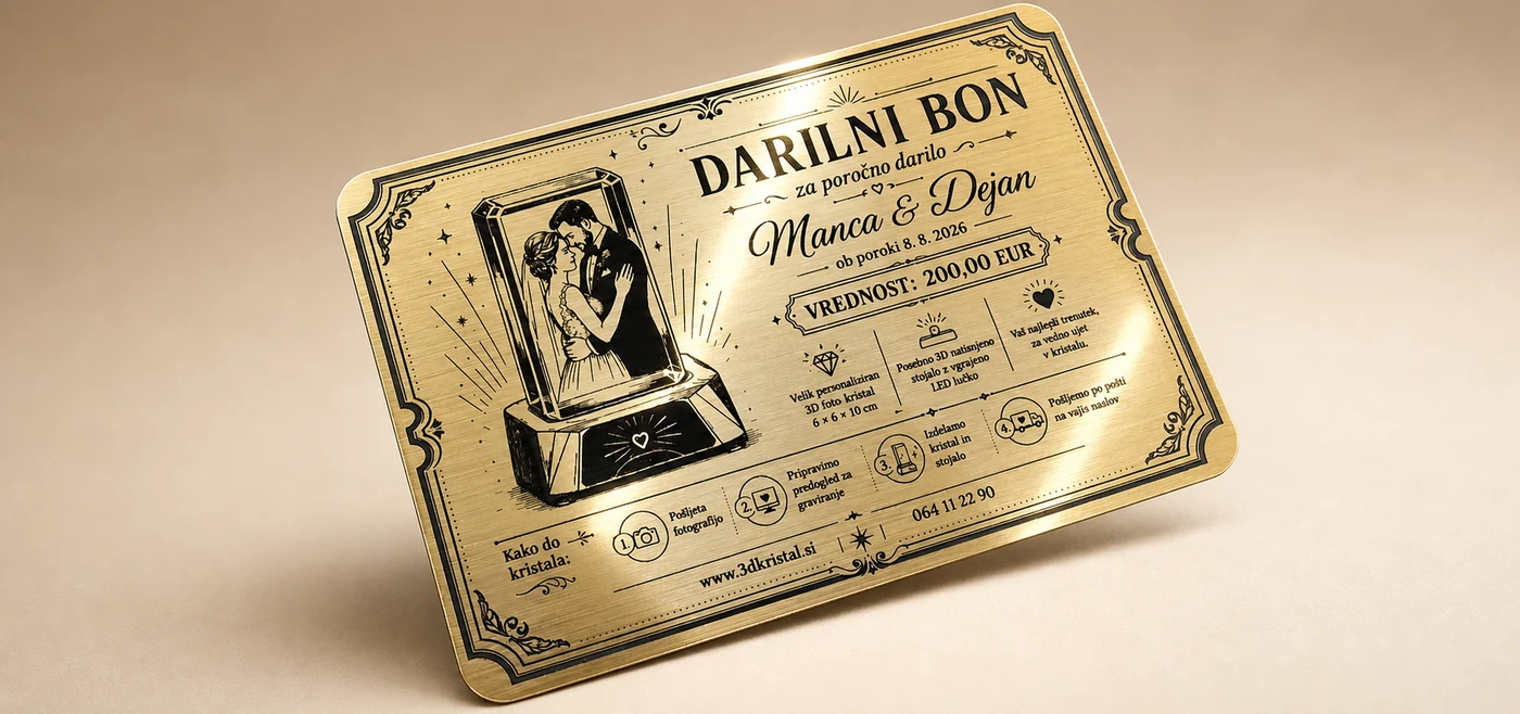 Zlati poročni darilni bon – pogled 3